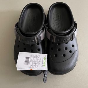 Off Road Sport CROCS Clogs Black Womens 7 Mens 5 NWT